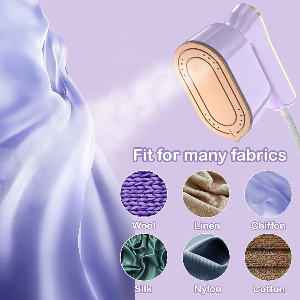 Purple: safe for wool, linen, chiffon, silk, nylon and cotton
