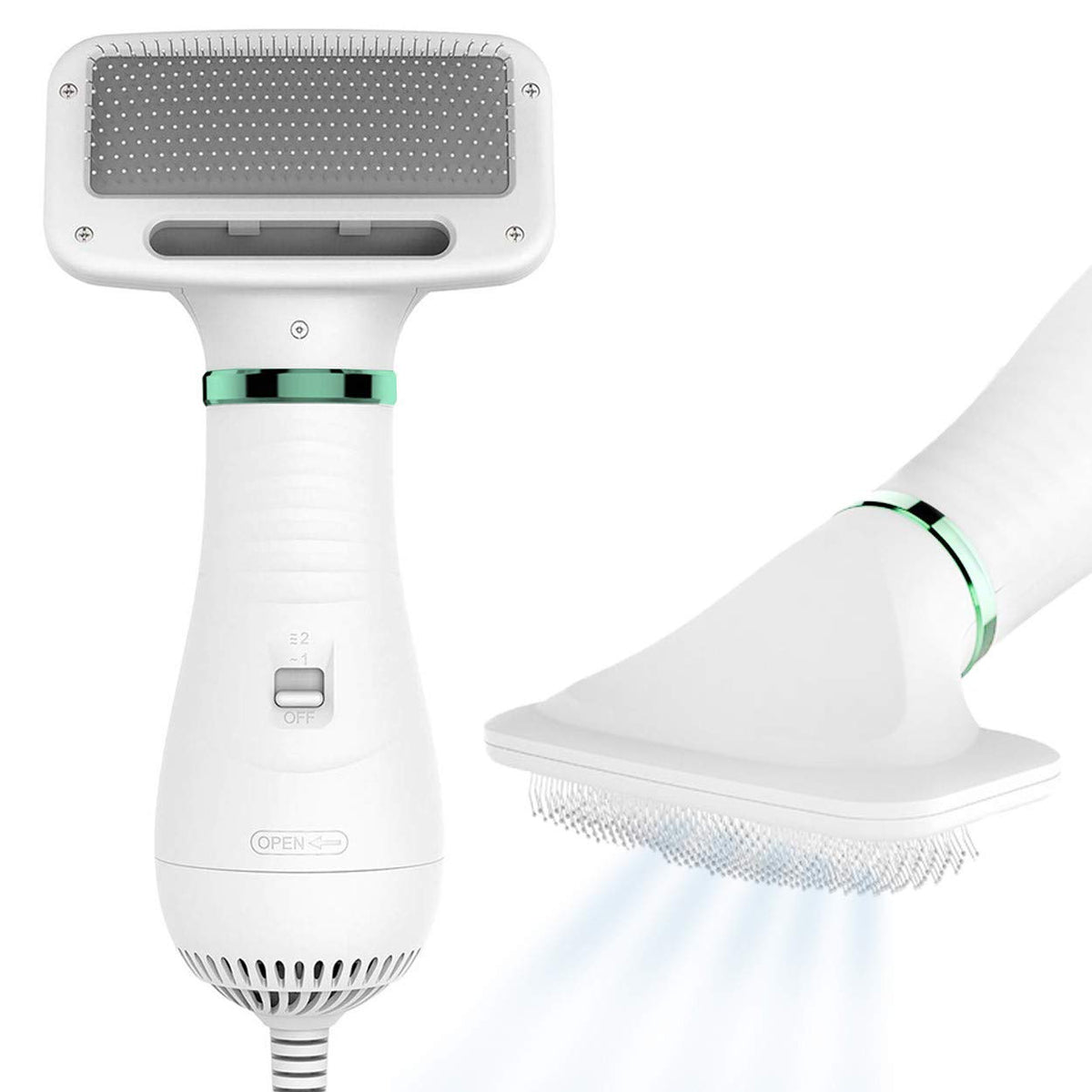 FurSweep Dry & Brush 2-in-1 pet hair dryer with slicker brush